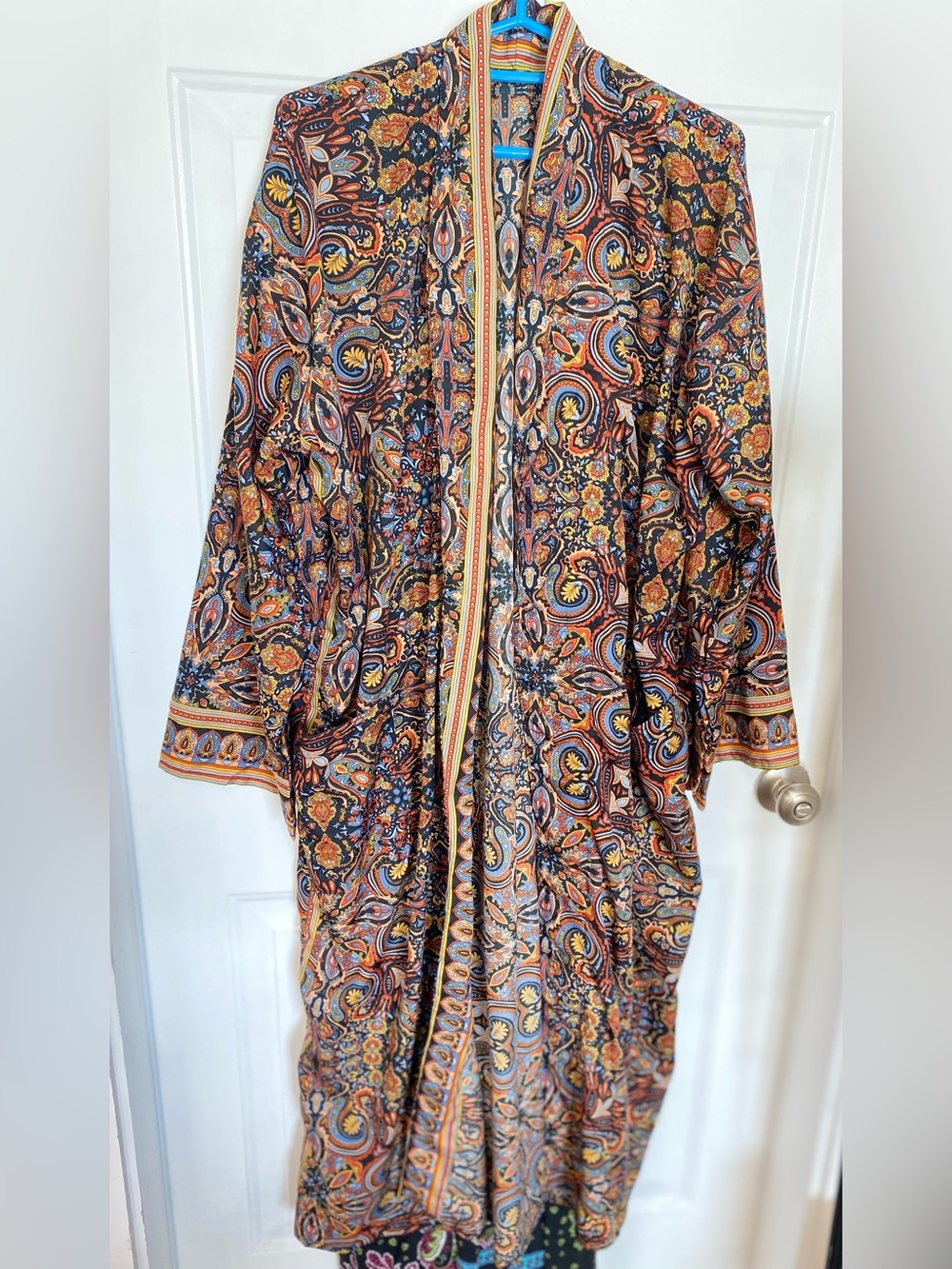 Bohemian Paisley Duster Kimono in Multicolor Designed by EssentialDesignsLDN